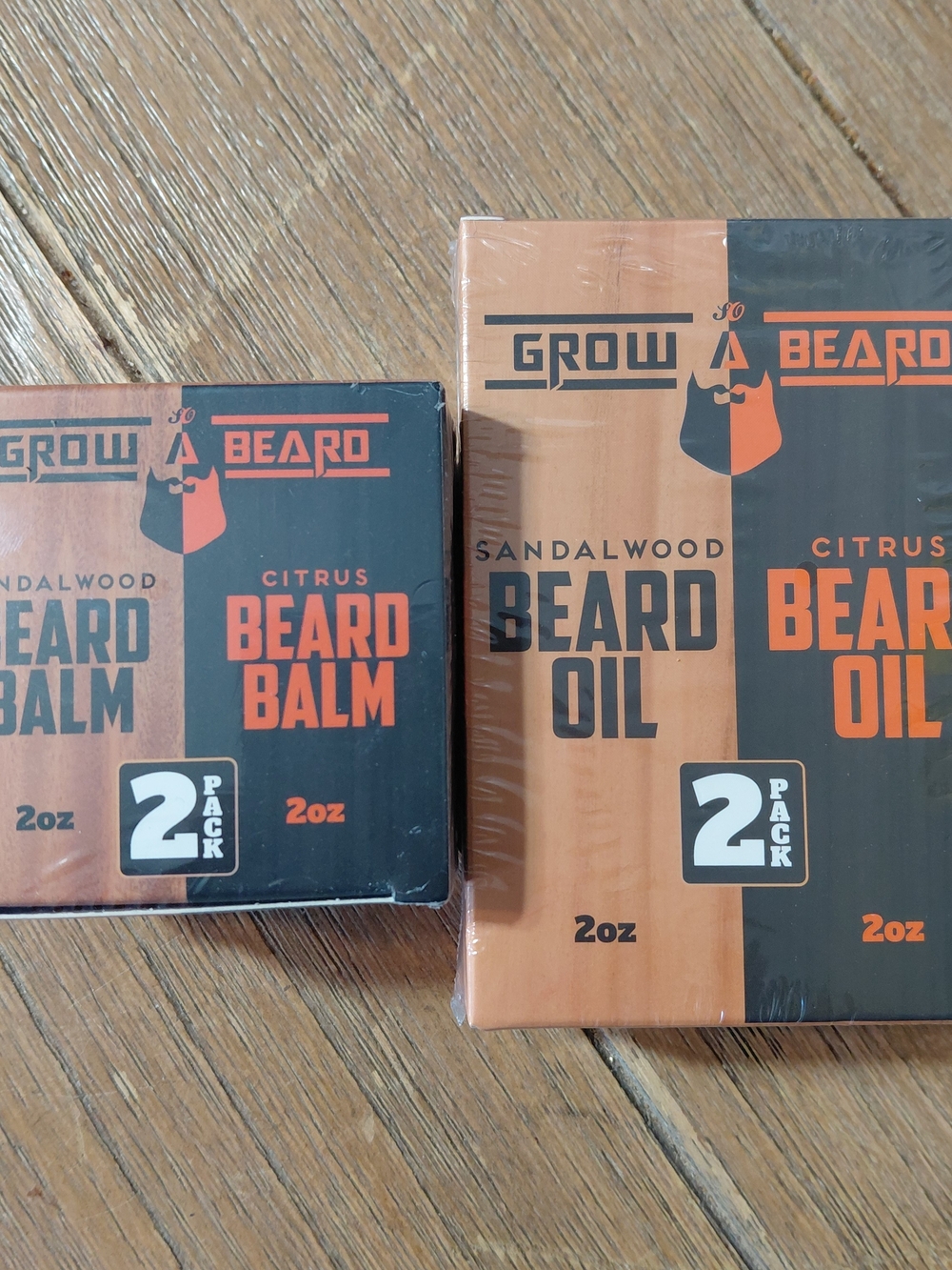 Sandalwood Citrus Beard Oil & Balm Duo (Black & Tan)